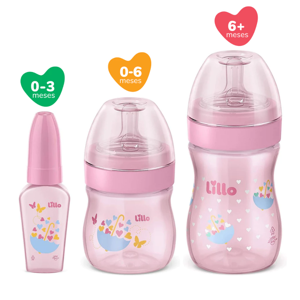 Kit de Mamadeiras com Chuquinha Lillo