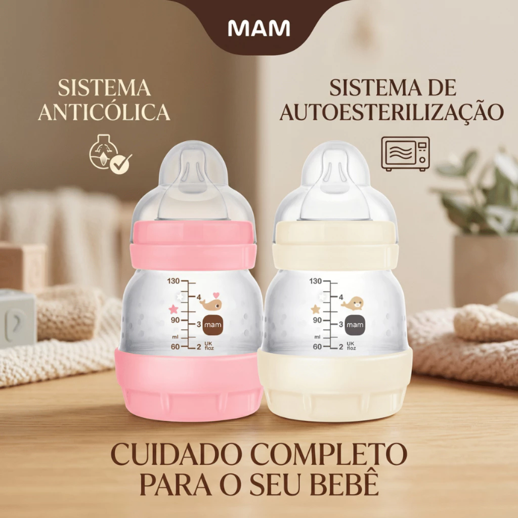 Mamadeira MAM Easy Start 130ml Original Anticolica