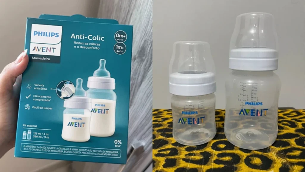 mamadeira avent anti colic e boa